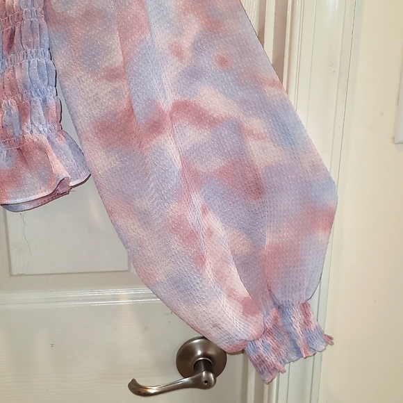 Puff Sleeves Long Sleeve Smocked Bodice Top - Future Collecti… - Picture 6 of 10